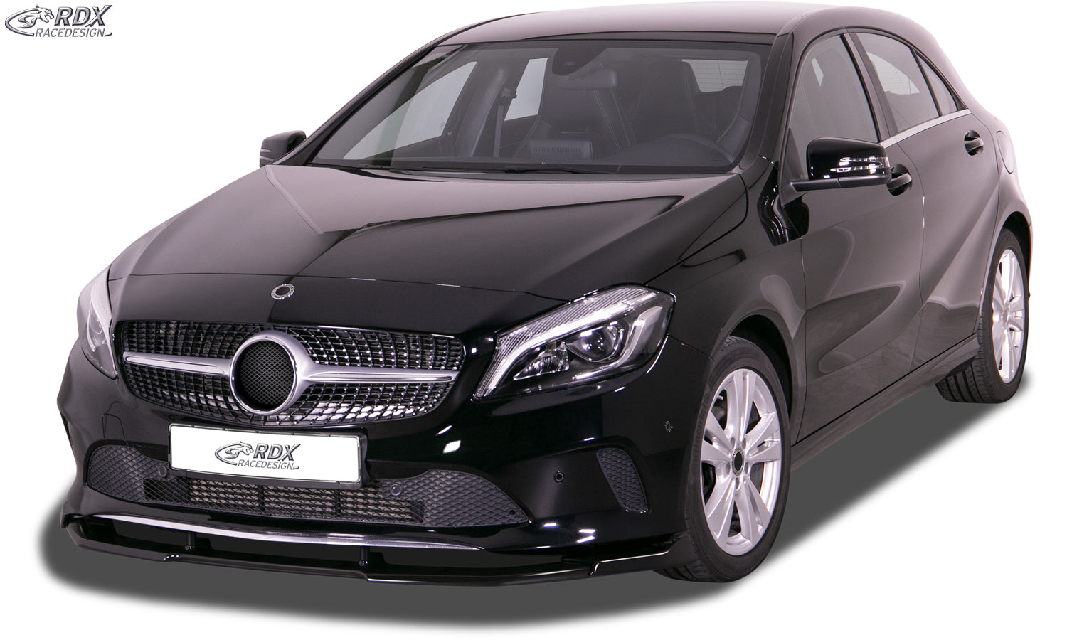 RDX Frontspoilerlippe VARIO-X für MERCEDES A-Klasse W176 (2015-2018) Frontlippe Front Ansatz Vorne Spoilerlippe