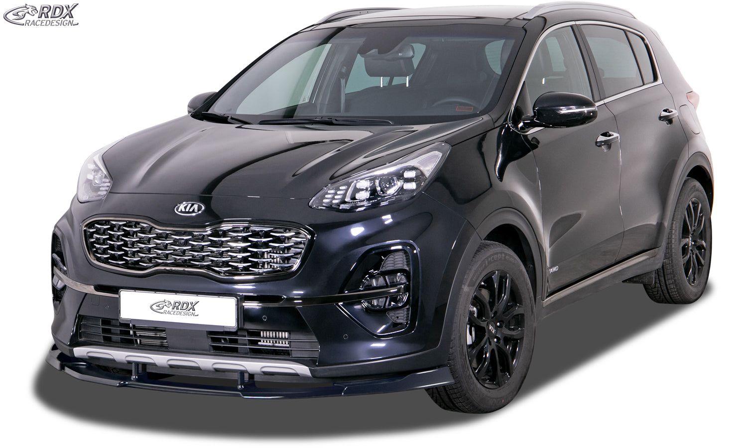 RDX Frontspoilerlippe VARIO-X für KIA Sportage (QL/QLE, 2018+, auch für GT-Line) Frontlippe Front Ansatz Vorne Spoilerlippe