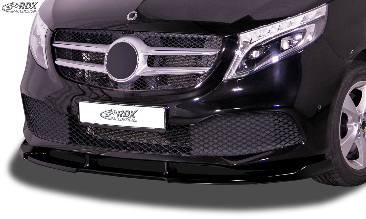 RDX Frontspoilerlippe VARIO-X für MERCEDES V-Klasse W447 2019+ Frontlippe Front Ansatz Vorne Spoilerlippe