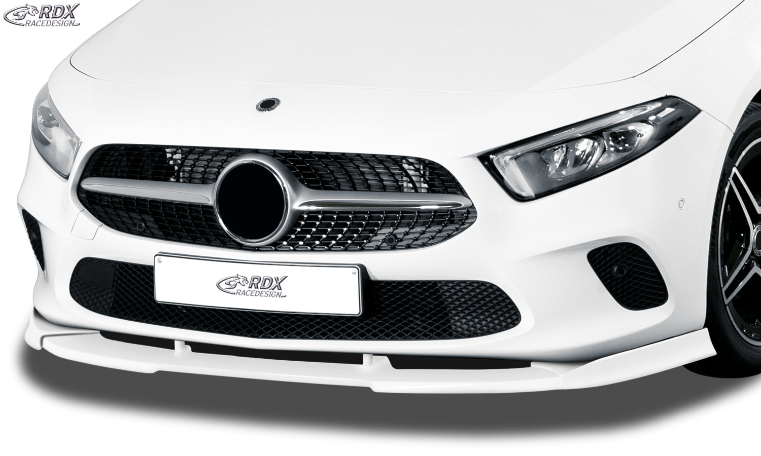 RDX Frontspoilerlippe VARIO-X für MERCEDES A-Klasse W177 / V177 Frontlippe Front Ansatz Vorne Spoilerlippe