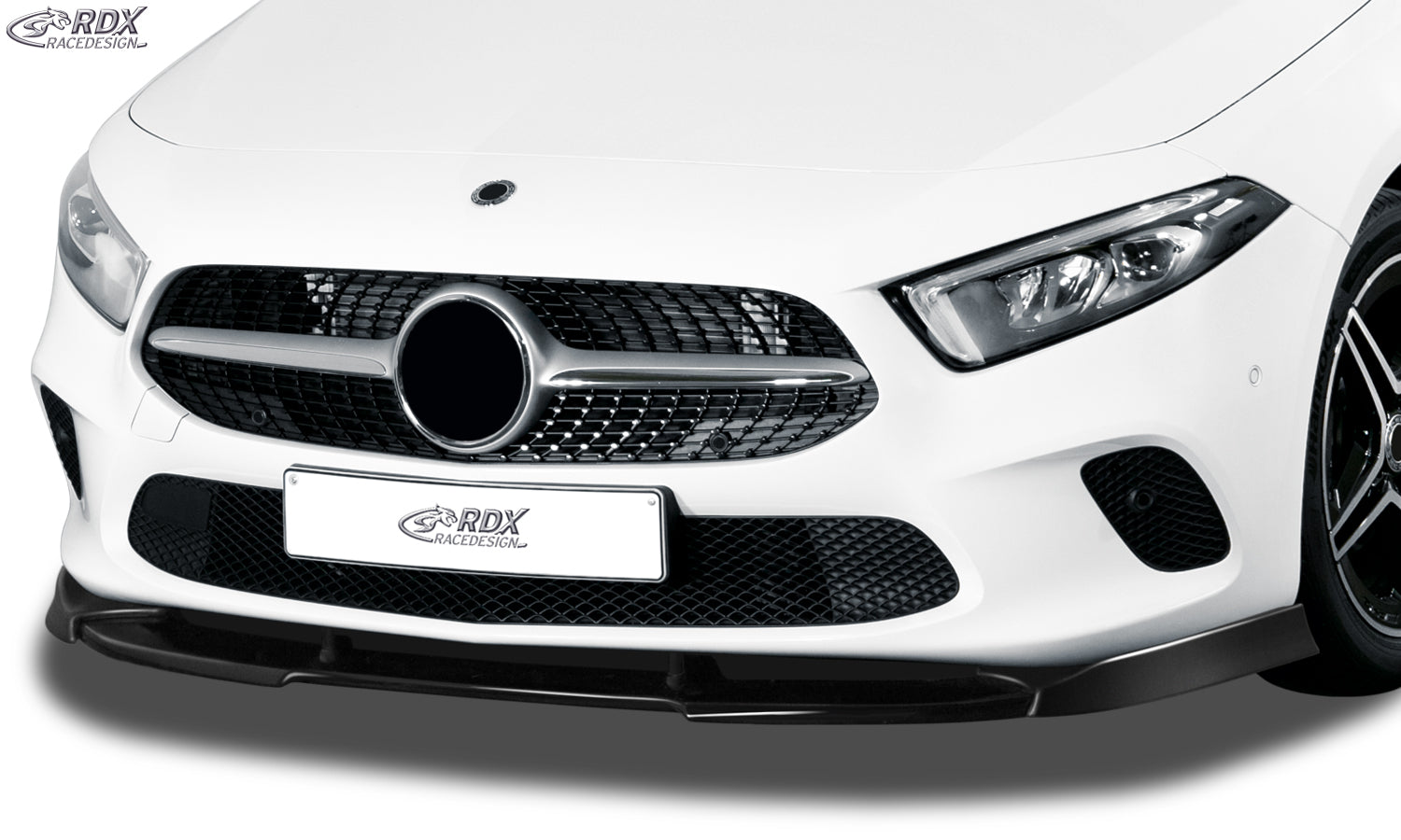 RDX Frontspoilerlippe VARIO-X für MERCEDES A-Klasse W177 / V177 Frontlippe Front Ansatz Vorne Spoilerlippe