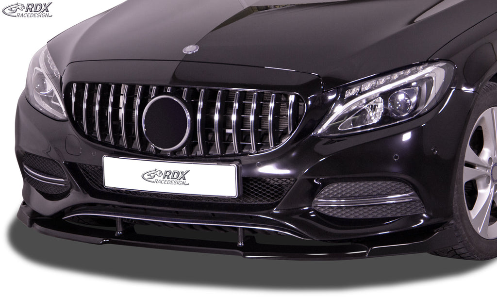 RDX Frontspoilerlippe VARIO-X für MERCEDES C-Klasse W205, S205, C205 (-2018) "V2" Frontlippe Front Ansatz Vorne Spoilerlippe