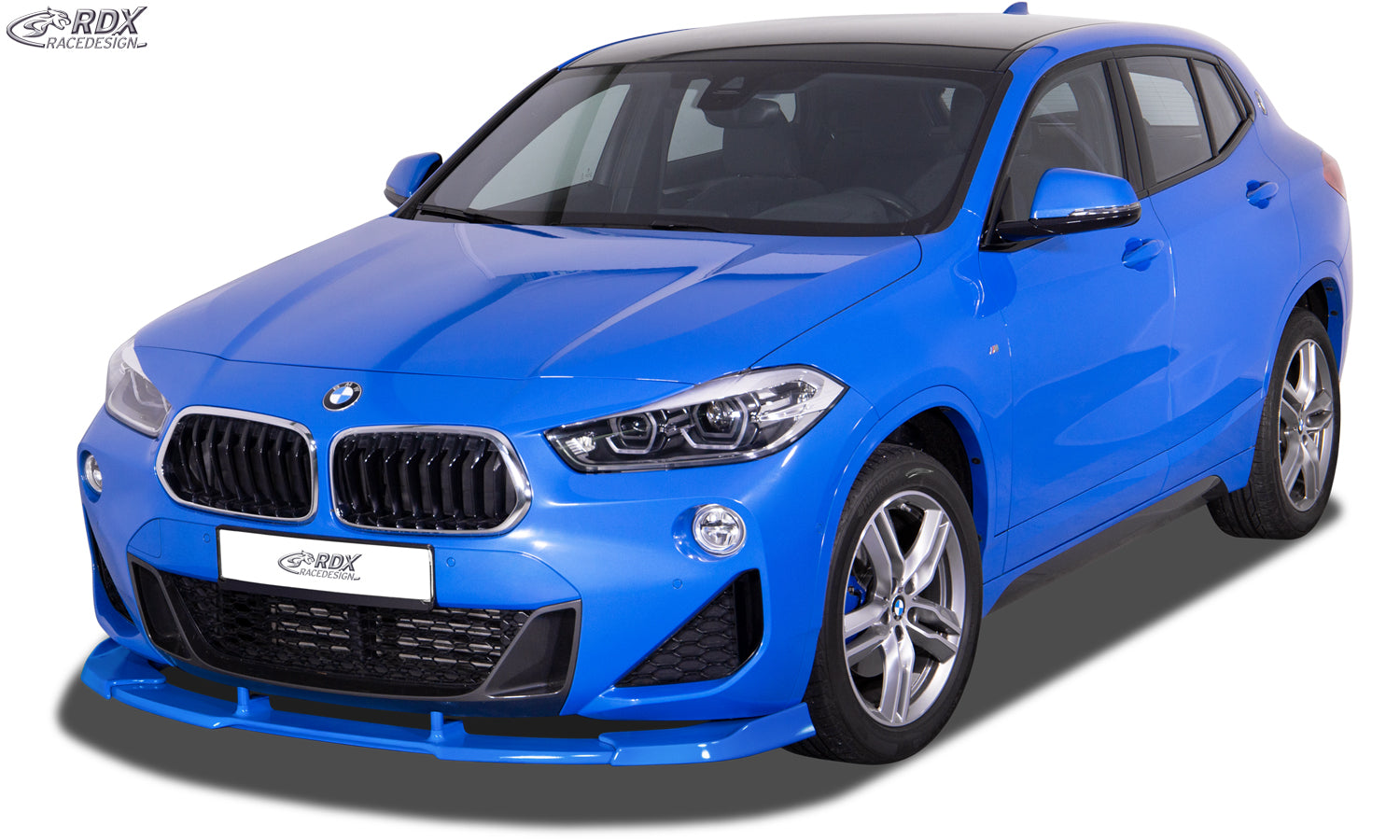 RDX Frontspoilerlippe VARIO-X für BMW X2 F39 M-Sport, M35i (2018+) Frontlippe Front Ansatz Vorne Spoilerlippe