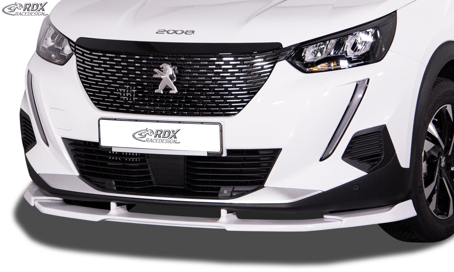 RDX Frontspoilerlippe VARIO-X für PEUGEOT 2008 (U) 2019+ Frontlippe Front Ansatz Vorne Spoilerlippe