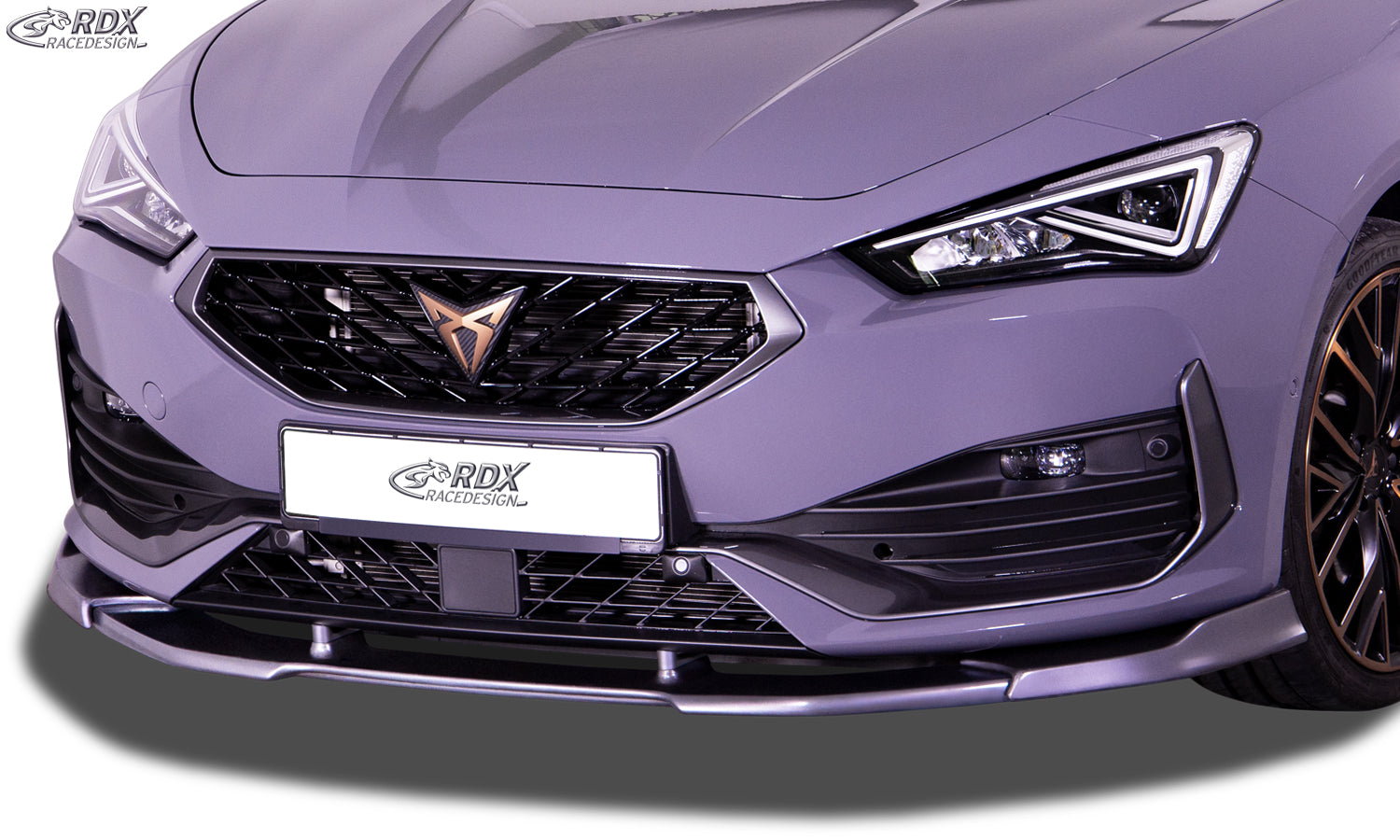 RDX Frontspoilerlippe VARIO-X für CUPRA Leon (KL) 2020+ / SEAT Leon Cupra (KL) 2020+ Frontlippe Front Ansatz Vorne Spoilerlippe