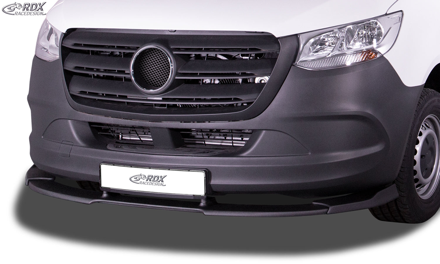 RDX Frontspoilerlippe VARIO-X für MERCEDES Sprinter (906/907/910 / 2018+) Frontlippe Front Ansatz Vorne Spoilerlippe