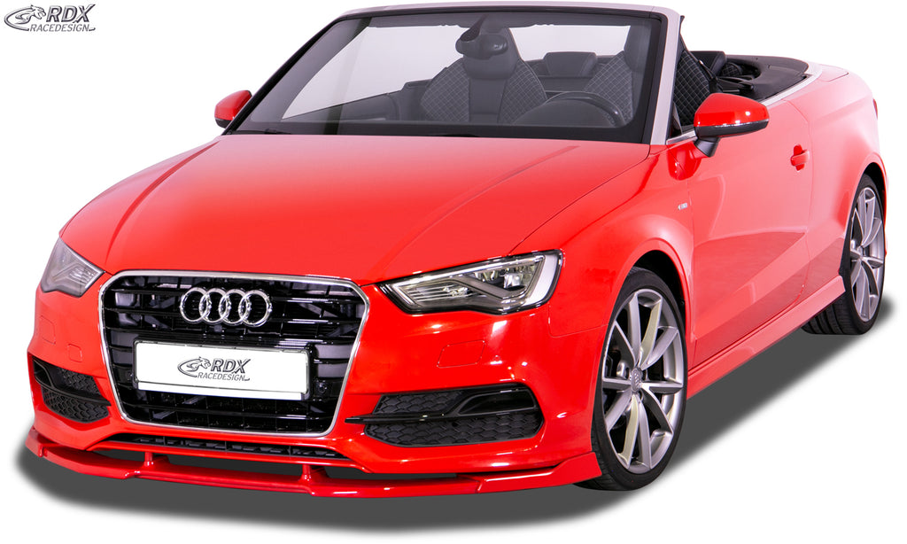 RDX Frontspoilerlippe VARIO-X für AUDI A3 8V7 Cabrio S-Line / S3 Cabrio (S-Line- bzw. S3 Frontstoßstange. -2016) Frontlippe Front Ansatz Vorne Spoilerlippe