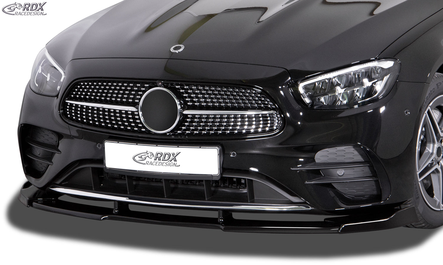 RDX Frontspoilerlippe VARIO-X für MERCEDES E-Klasse AMG-Line (2020+) W213, S213, A238, C238 Frontlippe Front Ansatz Vorne Spoilerlippe
