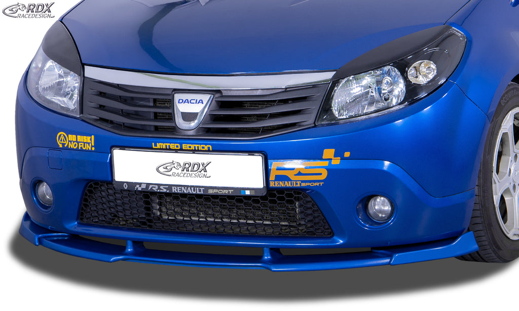 RDX Frontspoilerlippe VARIO-X für DACIA Sandero 1 (SD/SDR) Frontlippe Front Ansatz Vorne Spoilerlippe