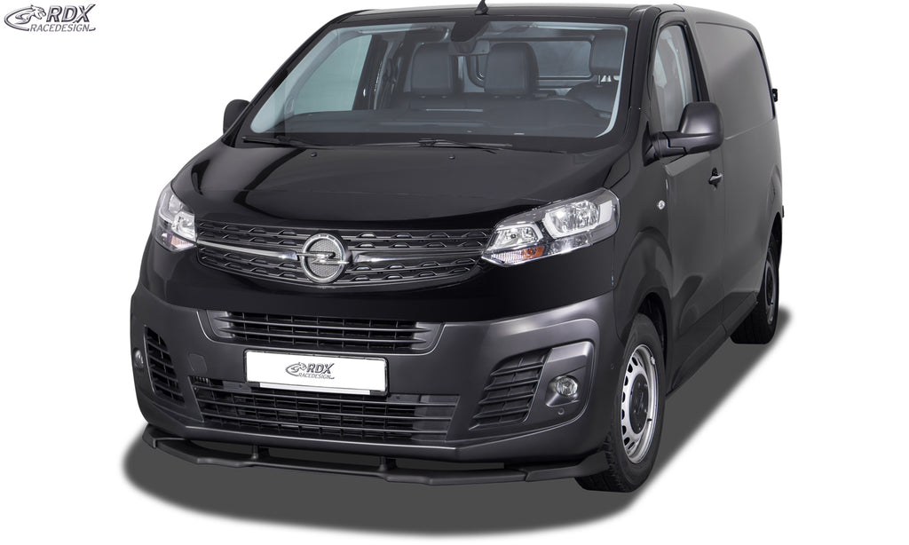 RDX Frontspoiler VARIO-X für CITROEN Jumpy / Spacetourer (V) & FIAT Ulysse / Scudo (V) & OPEL Zafira / Vivaro (V) & PEUGEOT Expert / Traveller (V) & TOYOTA ProAce / ProAce Verso (V) Frontlippe Front Ansatz Vorne Spoilerlippe