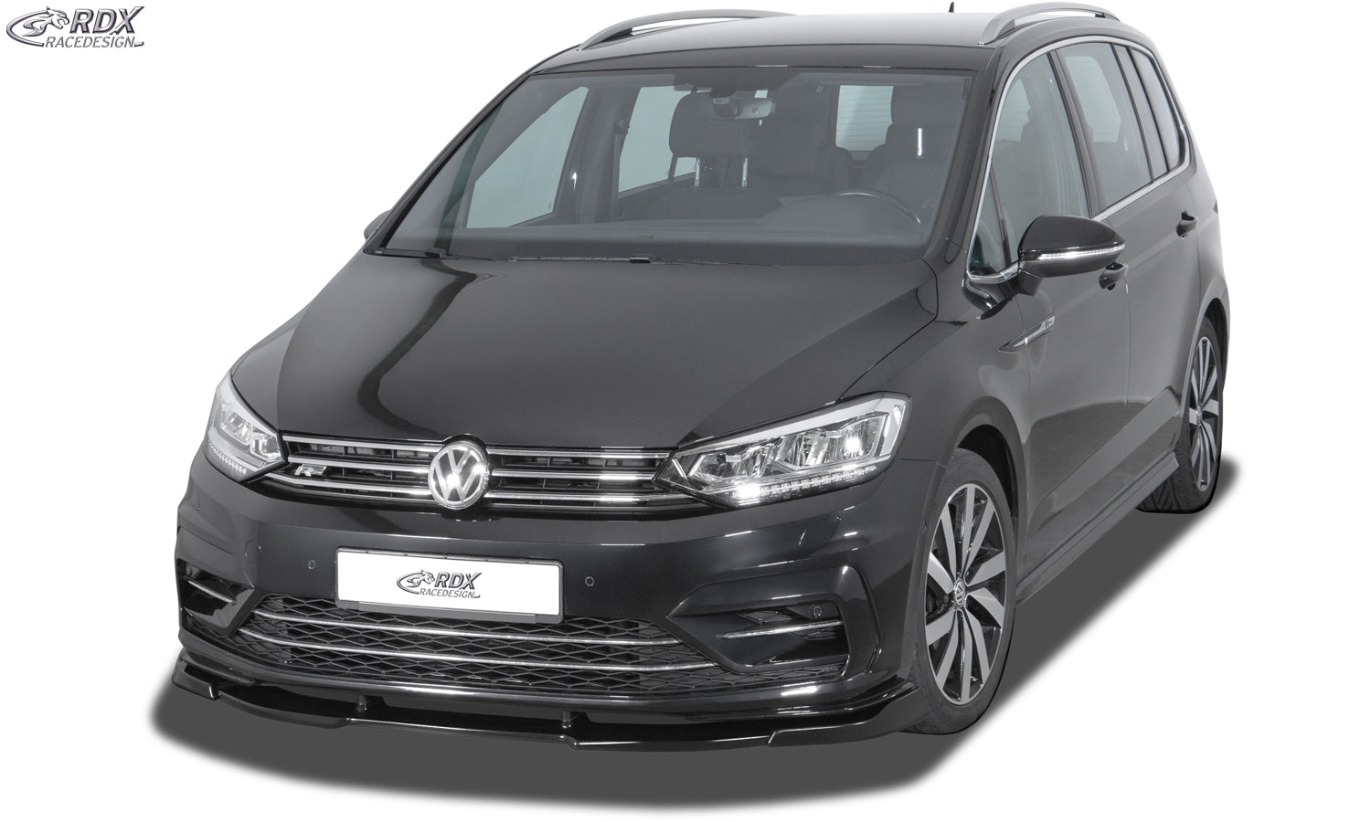 RDX Frontspoilerlippe VARIO-X für VW Touran R-Line (5T / 2015+) Frontlippe Front Ansatz Vorne Spoilerlippe