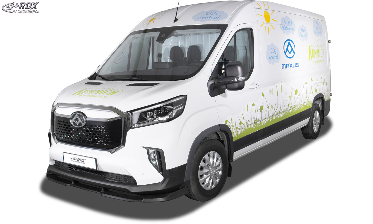 RDX Frontspoiler VARIO-X für MAXUS DELIVER 9 (2020+) Frontlippe Front Ansatz Vorne Spoilerlippe