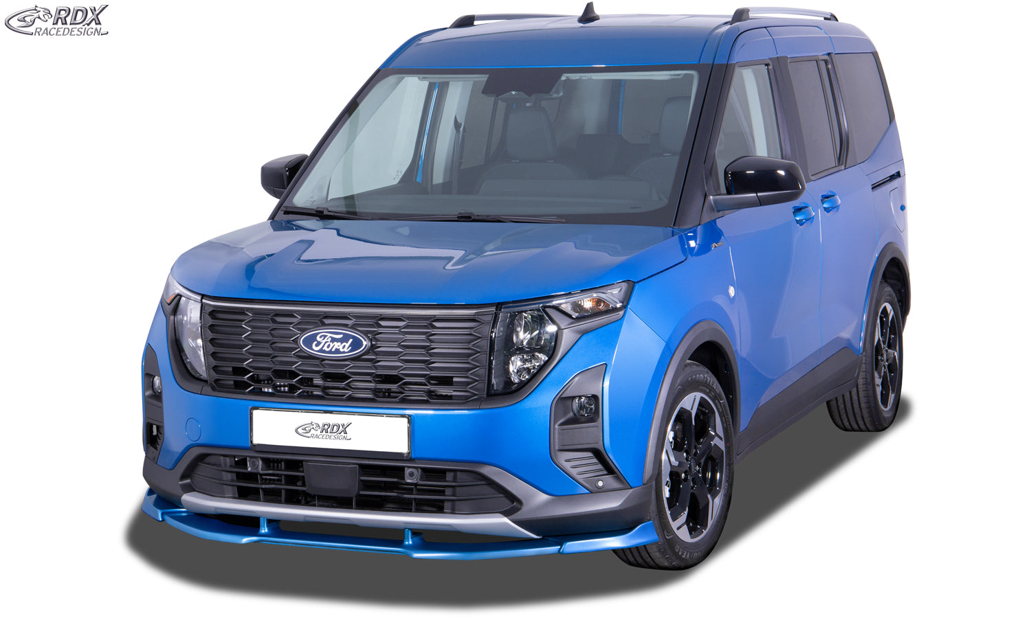 RDX Frontspoilerlippe VARIO-X für FORD Transit Courier & Tourneo Courier (N1P / N3P / 2024+) Frontlippe Front Ansatz Vorne Spoilerlippe