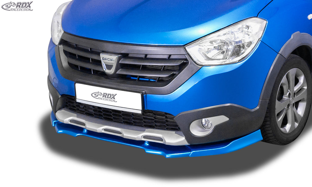 RDX Frontspoilerlippe VARIO-X für DACIA Dokker Stepway (SD) & Lodgy Stepway (SD) Frontlippe Front Ansatz Vorne Spoilerlippe