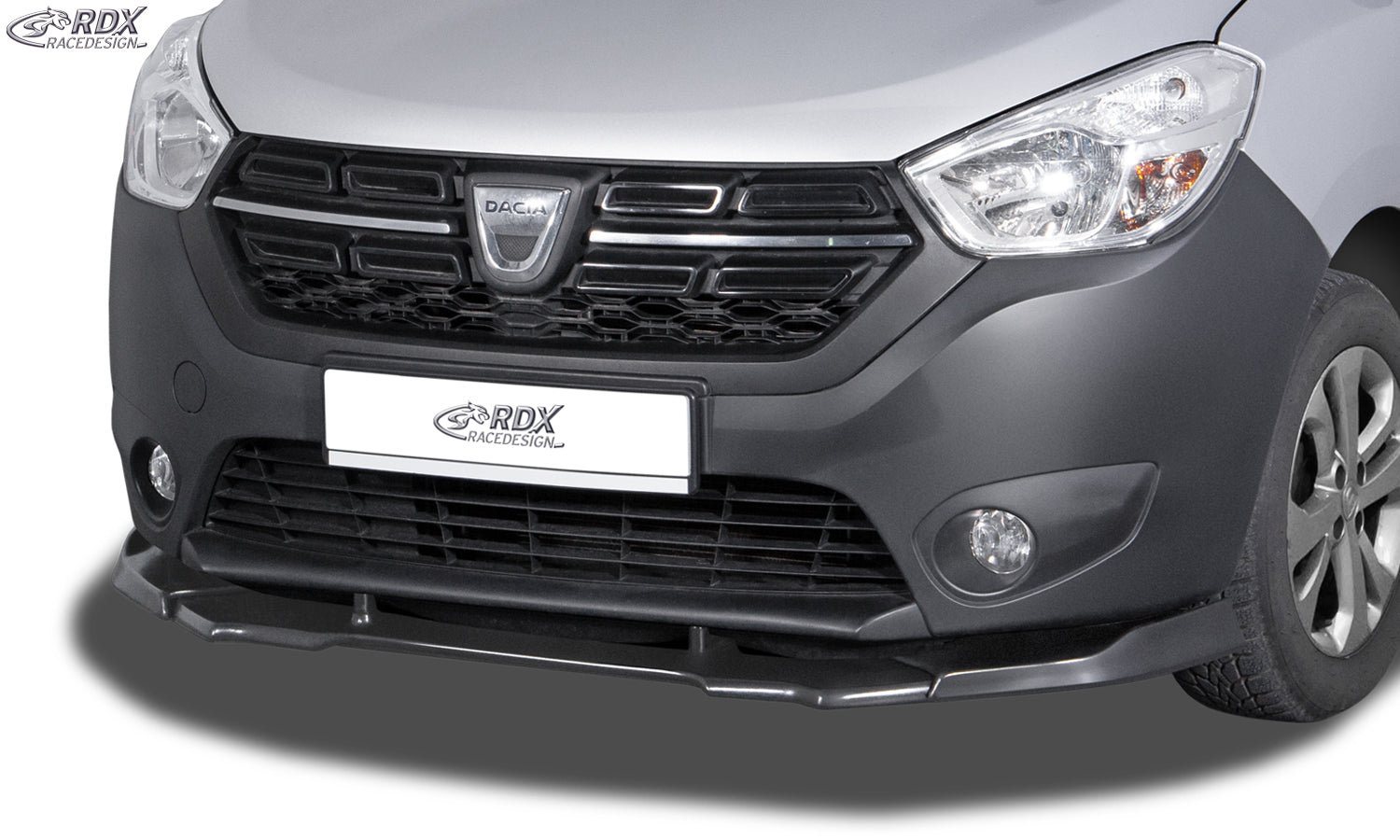 RDX Frontspoilerlippe VARIO-X für DACIA Dokker (SD) & Lodgy (SD) "V2" Frontlippe Front Ansatz Vorne Spoilerlippe