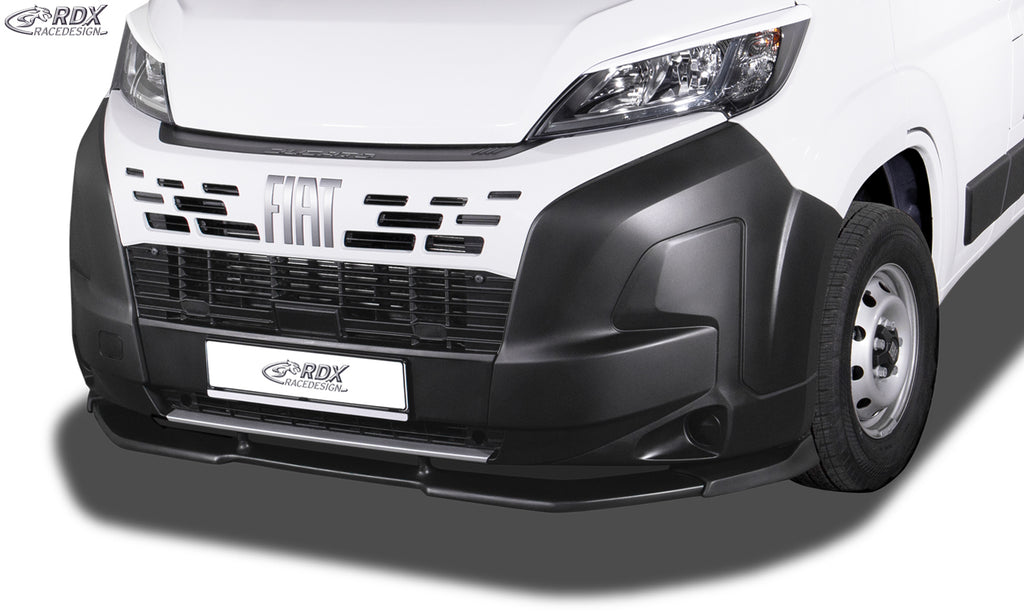 RDX Frontspoilerlippe VARIO-X für FIAT Ducato, CITROEN Jumper, PEUGEOT Boxer, OPEL Movano, TOYOTA ProAce Max (2024+) Frontlippe Front Ansatz Vorne Spoilerlippe