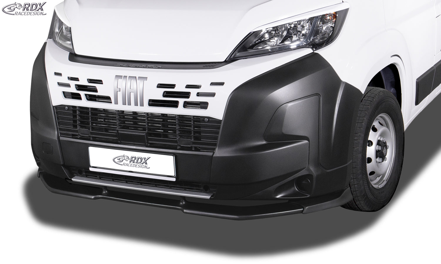 RDX Frontspoilerlippe VARIO-X für FIAT Ducato, CITROEN Jumper, PEUGEOT Boxer, OPEL Movano, TOYOTA ProAce Max (2024+) Frontlippe Front Ansatz Vorne Spoilerlippe