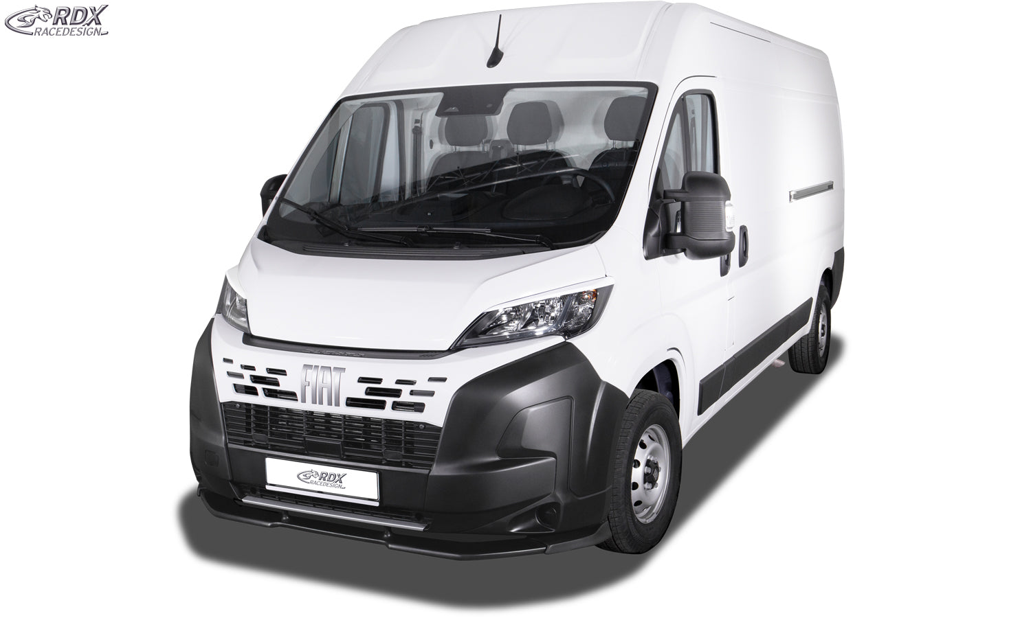 RDX Frontspoilerlippe VARIO-X für FIAT Ducato, CITROEN Jumper, PEUGEOT Boxer, OPEL Movano, TOYOTA ProAce Max (2024+) Frontlippe Front Ansatz Vorne Spoilerlippe