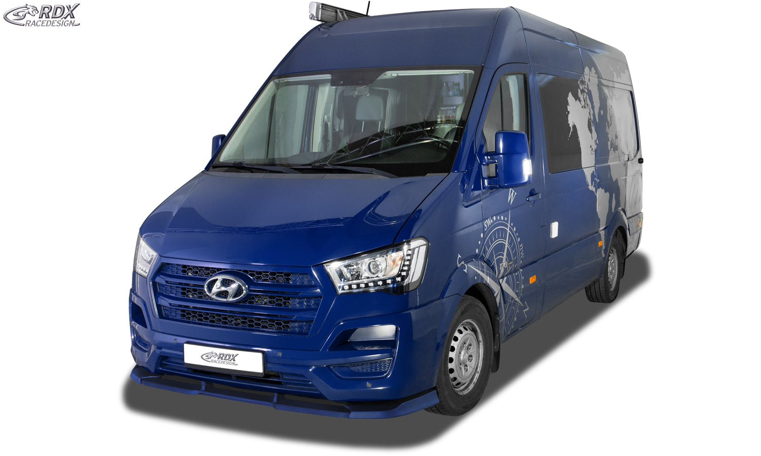 RDX Frontspoiler VARIO-X für HYUNDAI H350 (2015+) Frontlippe Front Ansatz Vorne Spoilerlippe