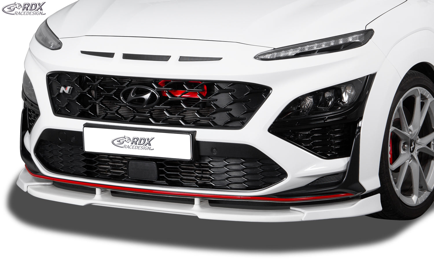 RDX Frontspoiler VARIO-X für HYUNDAI KONA (2020-2023) N / N-Line Frontlippe Front Ansatz Vorne Spoilerlippe