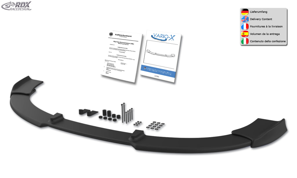 RDX Frontspoilerlippe VARIO-X für MAZDA 6 (GH) 2008-2010 Frontlippe Front Ansatz Vorne Spoilerlippe