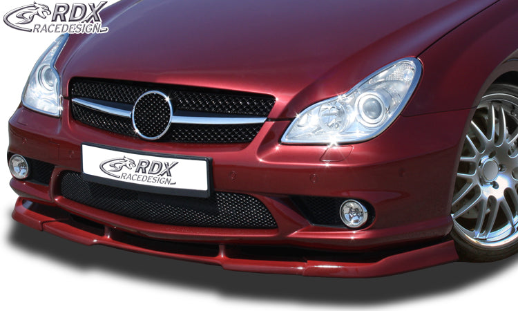 RDX Frontspoilerlippe VARIO-X für MERCEDES CLS-Klasse C219 AMG (Passend an AMG bzw. Fahrzeuge mit AMG Frontstoßstange) Frontlippe Front Ansatz Vorne Spoilerlippe