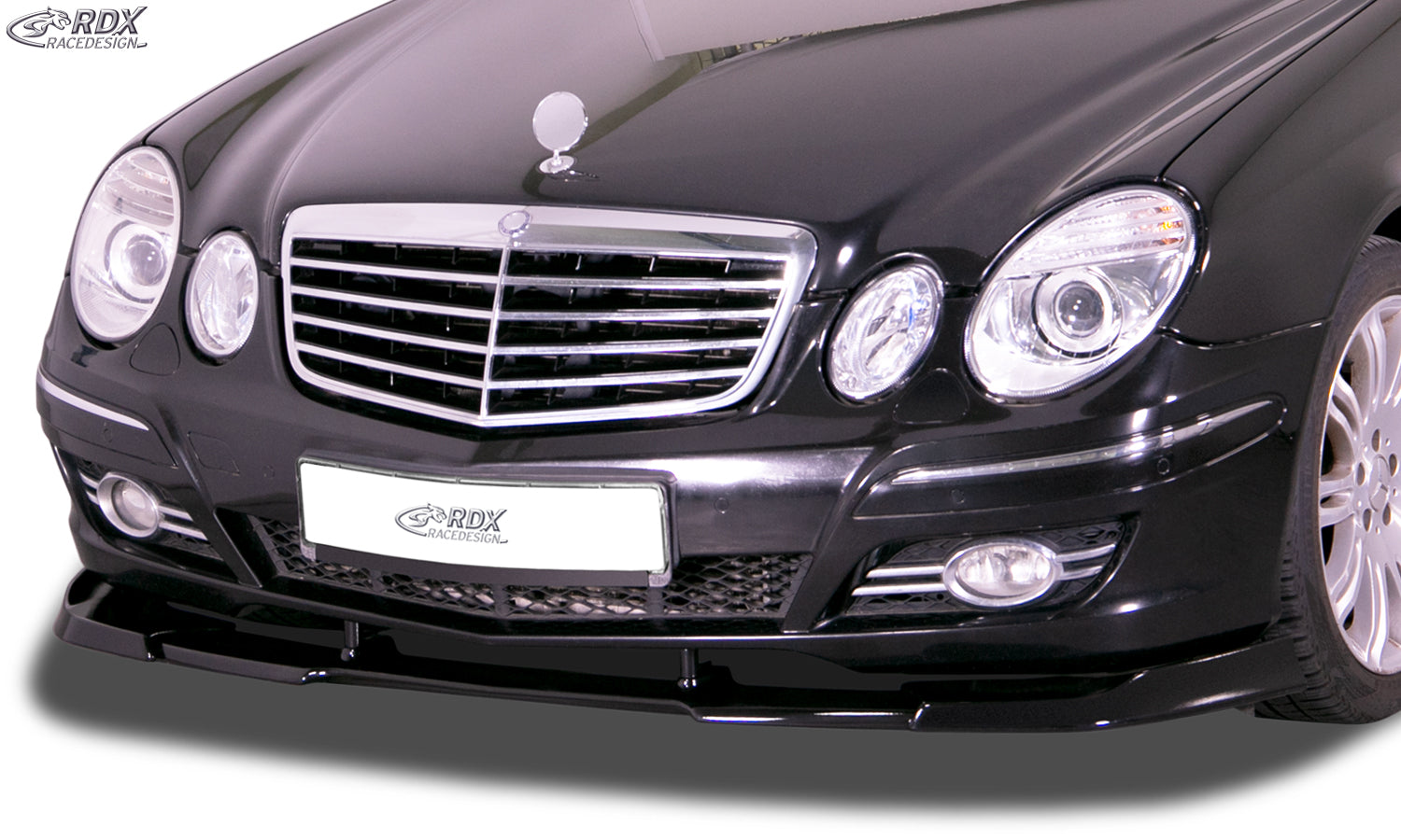 RDX Frontspoilerlippe VARIO-X für MERCEDES E-Klasse W211 2006+ Frontlippe Front Ansatz Vorne Spoilerlippe