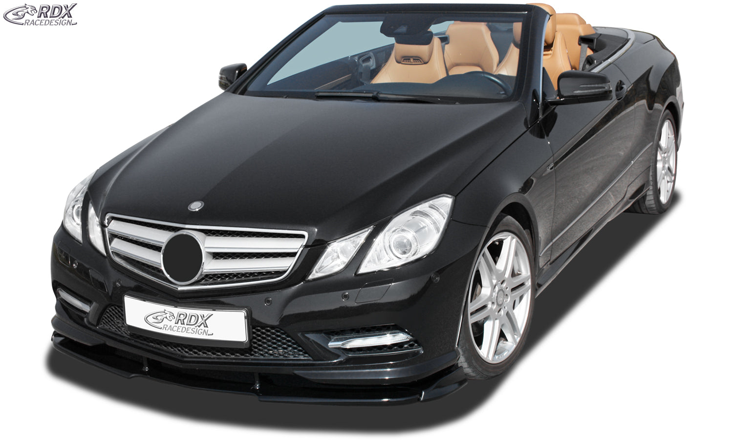 RDX Frontspoilerlippe VARIO-X für MERCEDES E-Klasse Cabrio A207 / Coupe C207 AMG-Styling -2013 (Passend an Fahrzeuge mit AMG-Stylingpaket Frontstoßstange) Frontlippe Front Ansatz Vorne Spoilerlippe
