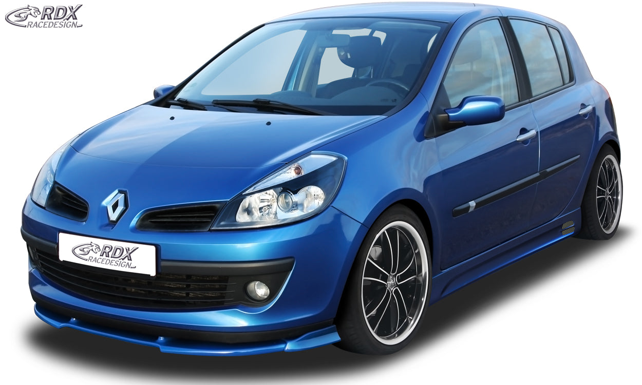 RDX Frontspoilerlippe VARIO-X für RENAULT Clio 3 Phase 1 (nicht RS) Frontlippe Front Ansatz Vorne Spoilerlippe