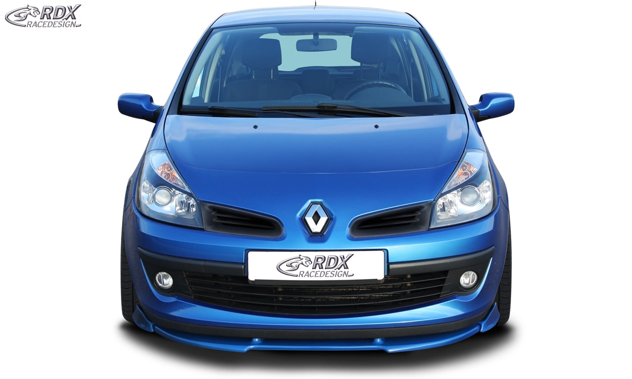 RDX Frontspoilerlippe VARIO-X für RENAULT Clio 3 Phase 1 (nicht RS) Frontlippe Front Ansatz Vorne Spoilerlippe