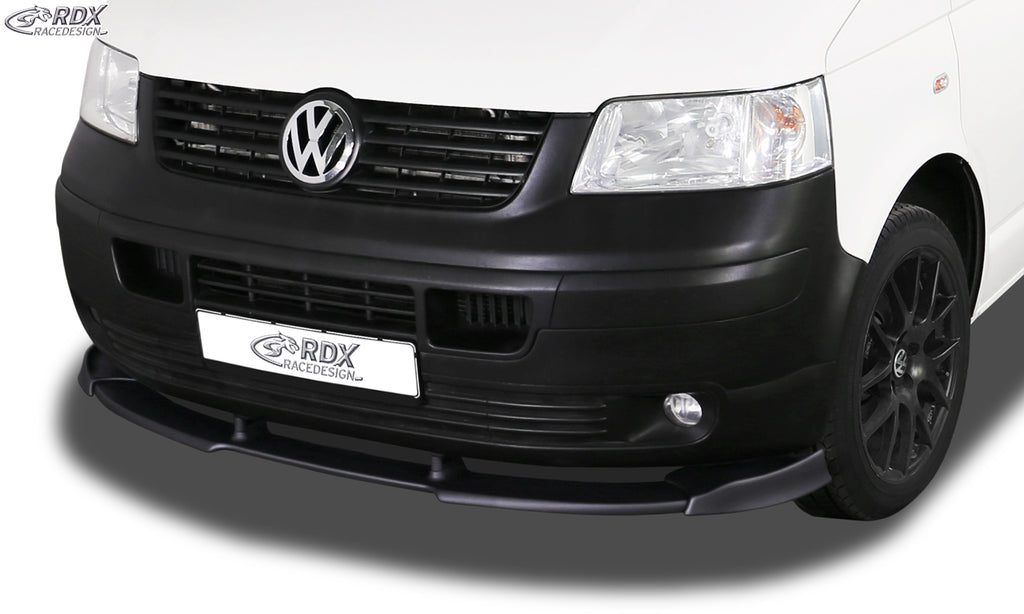 RDX Frontspoilerlippe VARIO-X für VW T5 -2009 (für werkseitig unlackierte Stoßstange wie Transporter, …) Frontlippe Front Ansatz Vorne Spoilerlippe