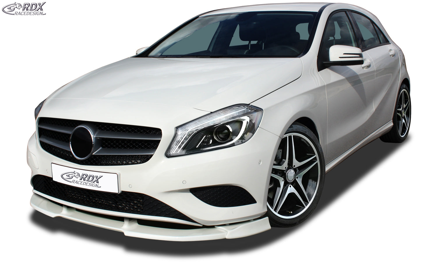 RDX Frontspoilerlippe VARIO-X für MERCEDES A-Klasse W176 (2012-2015) Frontlippe Front Ansatz Vorne Spoilerlippe