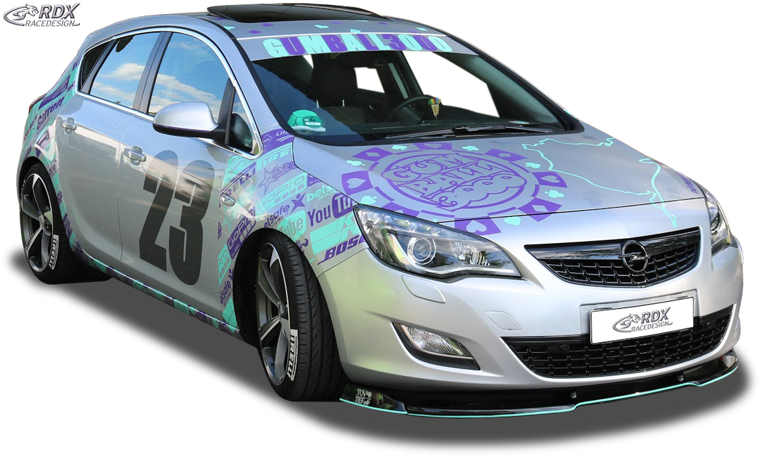 RDX Frontspoilerlippe VARIO-X für OPEL Astra J -2012 Frontlippe Front Ansatz Vorne Spoilerlippe