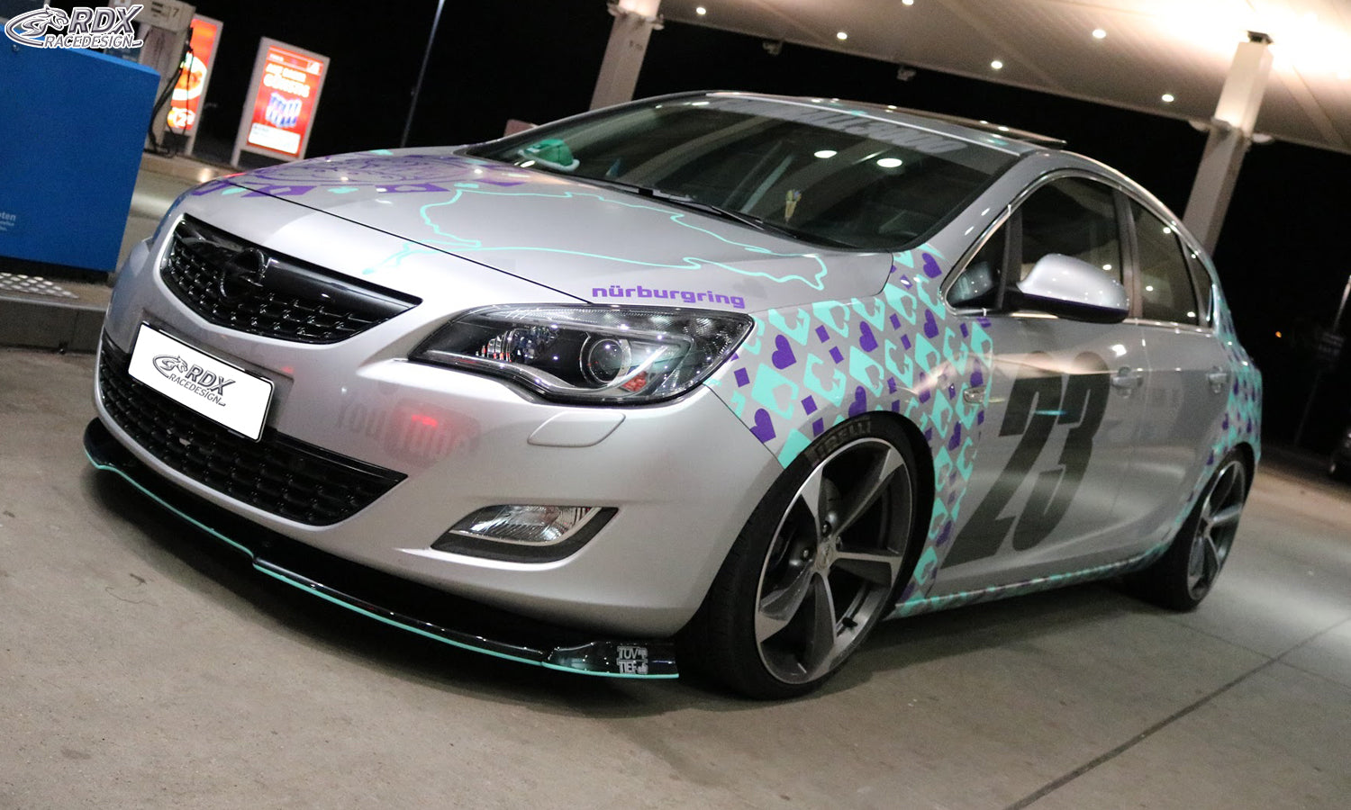 RDX Frontspoilerlippe VARIO-X für OPEL Astra J -2012 Frontlippe Front Ansatz Vorne Spoilerlippe