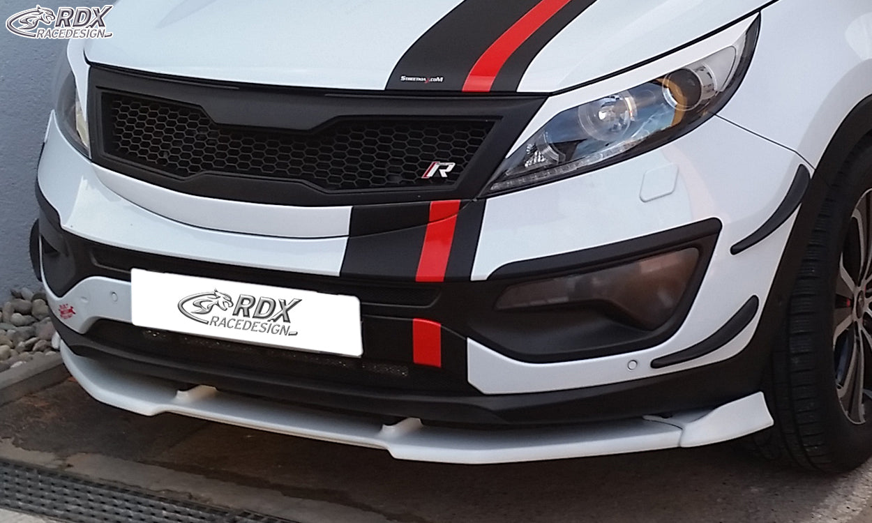 RDX Frontspoilerlippe VARIO-X für KIA Sportage (SL) Frontlippe Front Ansatz Vorne Spoilerlippe