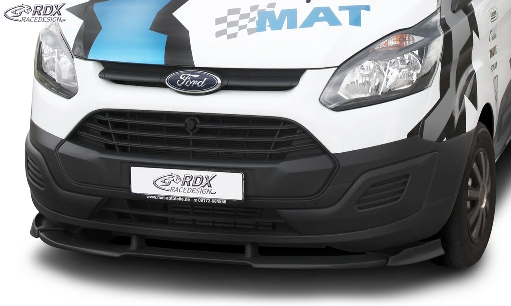 RDX Frontspoilerlippe VARIO-X für FORD Transit Custom / Tourneo Custom 2012+ Frontlippe Front Ansatz Vorne Spoilerlippe