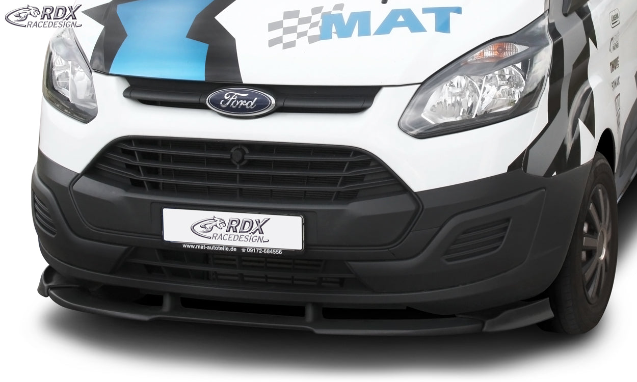 RDX Frontspoilerlippe VARIO-X für FORD Transit Custom / Tourneo Custom 2012+ Frontlippe Front Ansatz Vorne Spoilerlippe