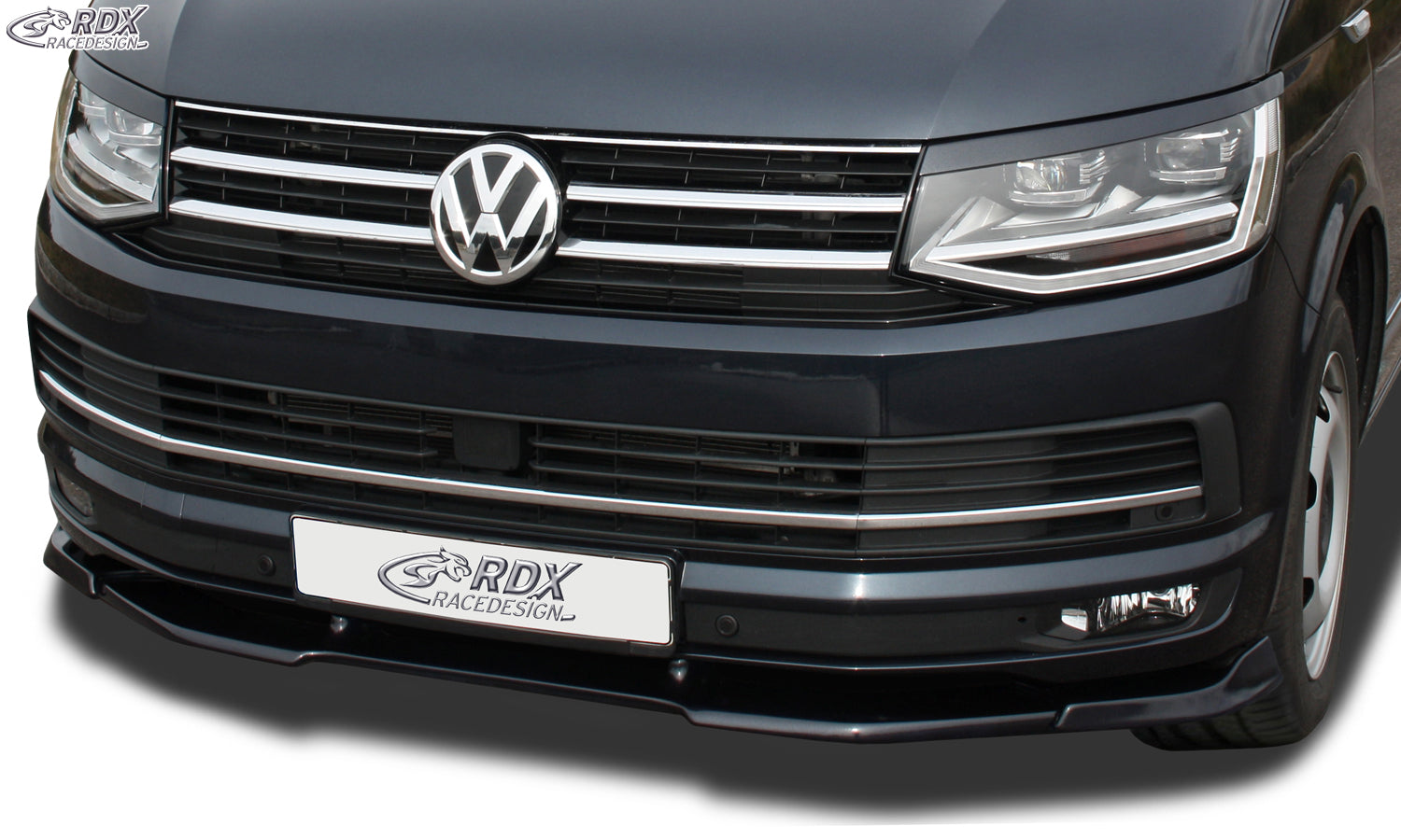 RDX Frontspoilerlippe VARIO-X für VW T6 (für werkseitig lackierte und unlackierte Stoßstange) Frontlippe Front Ansatz Vorne Spoilerlippe