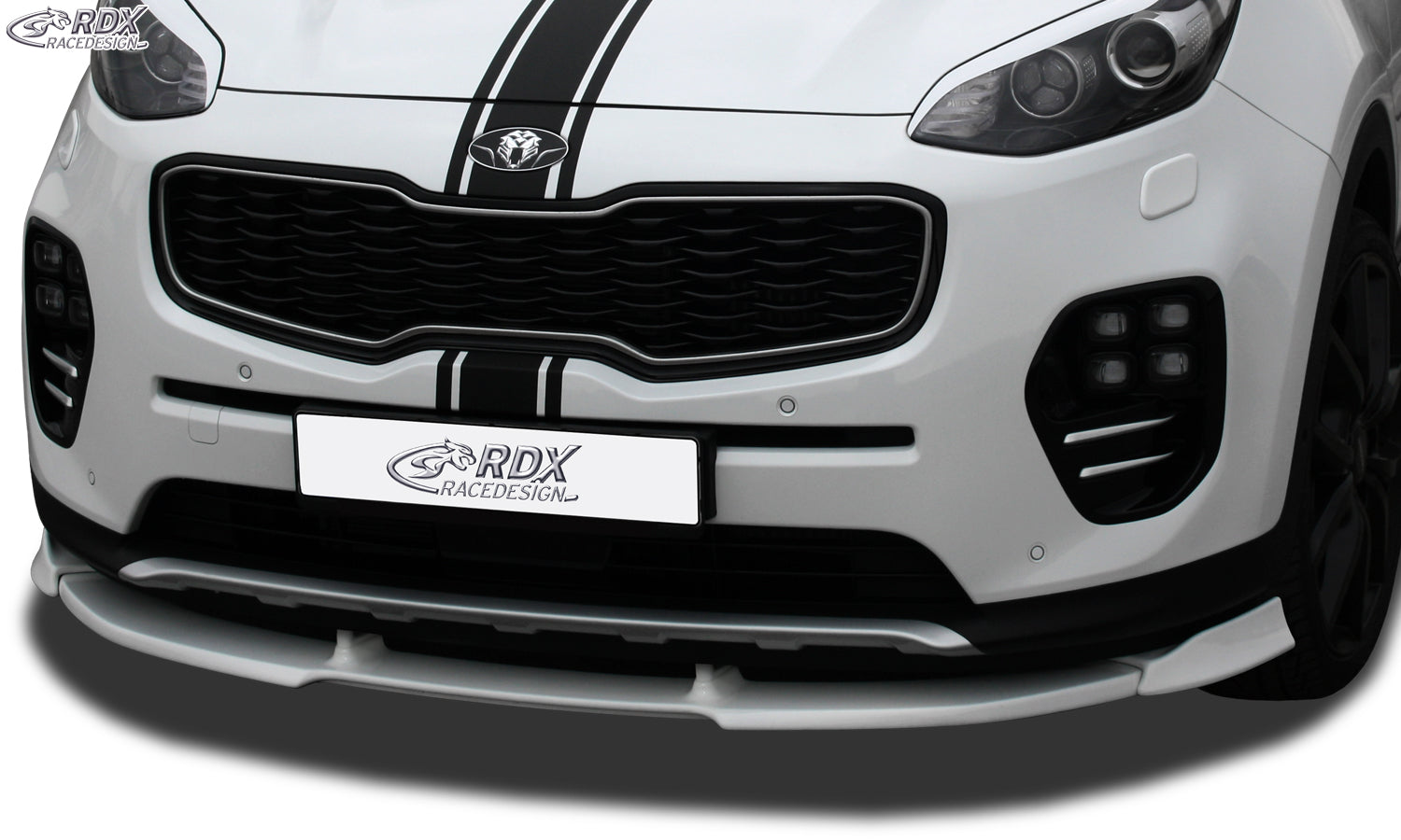 RDX Frontspoilerlippe VARIO-X für KIA Sportage (QL/QLE, -2018) Frontlippe Front Ansatz Vorne Spoilerlippe