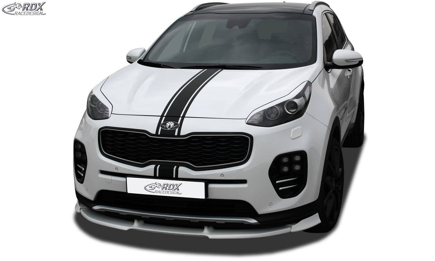 RDX Frontspoilerlippe VARIO-X für KIA Sportage (QL/QLE, -2018) Frontlippe Front Ansatz Vorne Spoilerlippe
