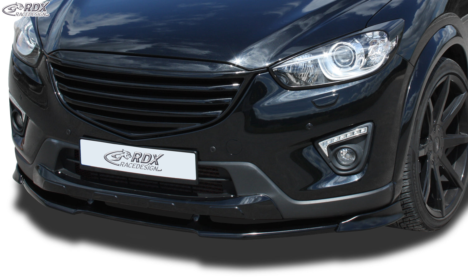 RDX Frontspoilerlippe VARIO-X für MAZDA CX5 (für Fzg. mit Unterfahrschutz) Frontlippe Front Ansatz Vorne Spoilerlippe