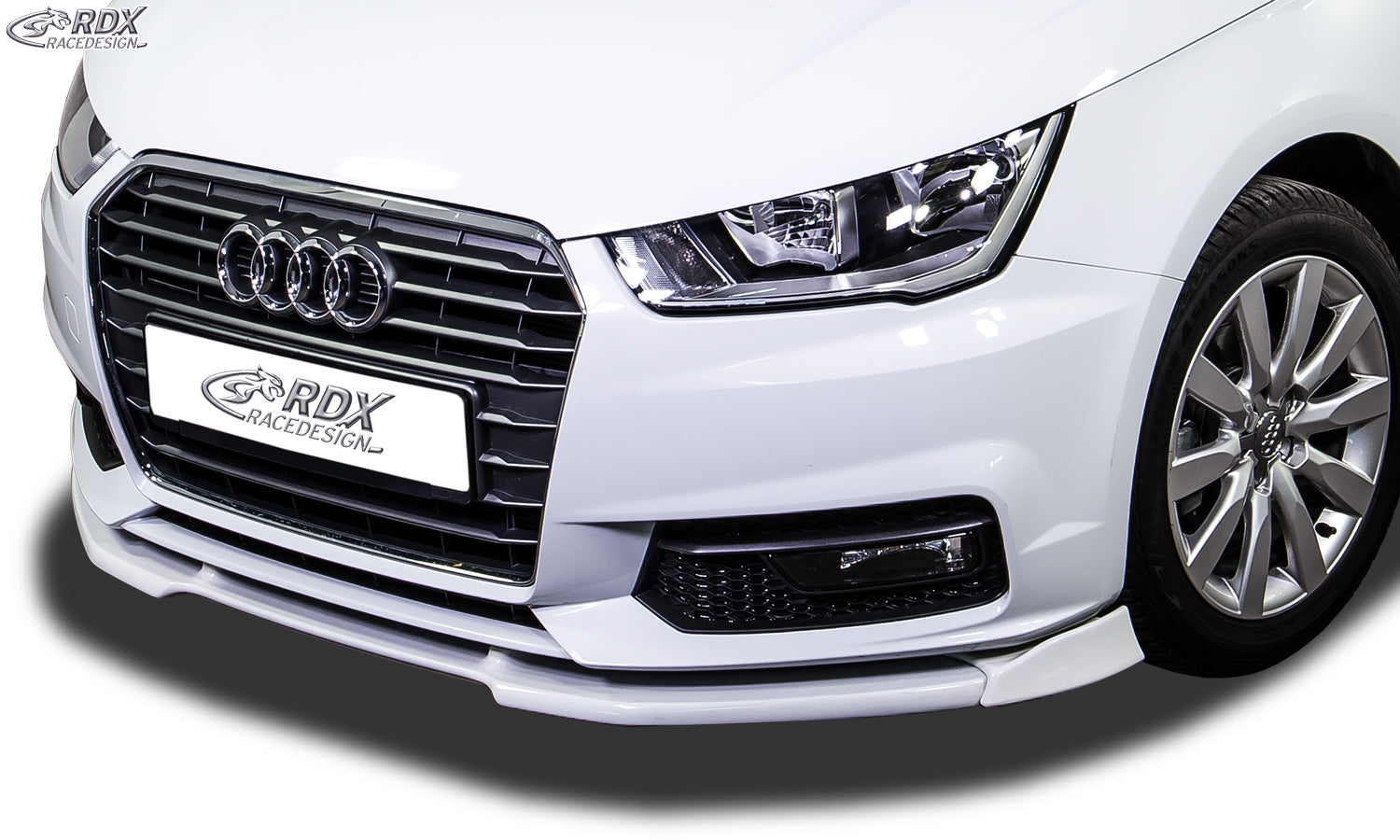 RDX Frontspoilerlippe VARIO-X für AUDI A1 8X & A1 8XA Sportback (01/2015+, nicht S-Line) Frontlippe Front Ansatz Vorne Spoilerlippe