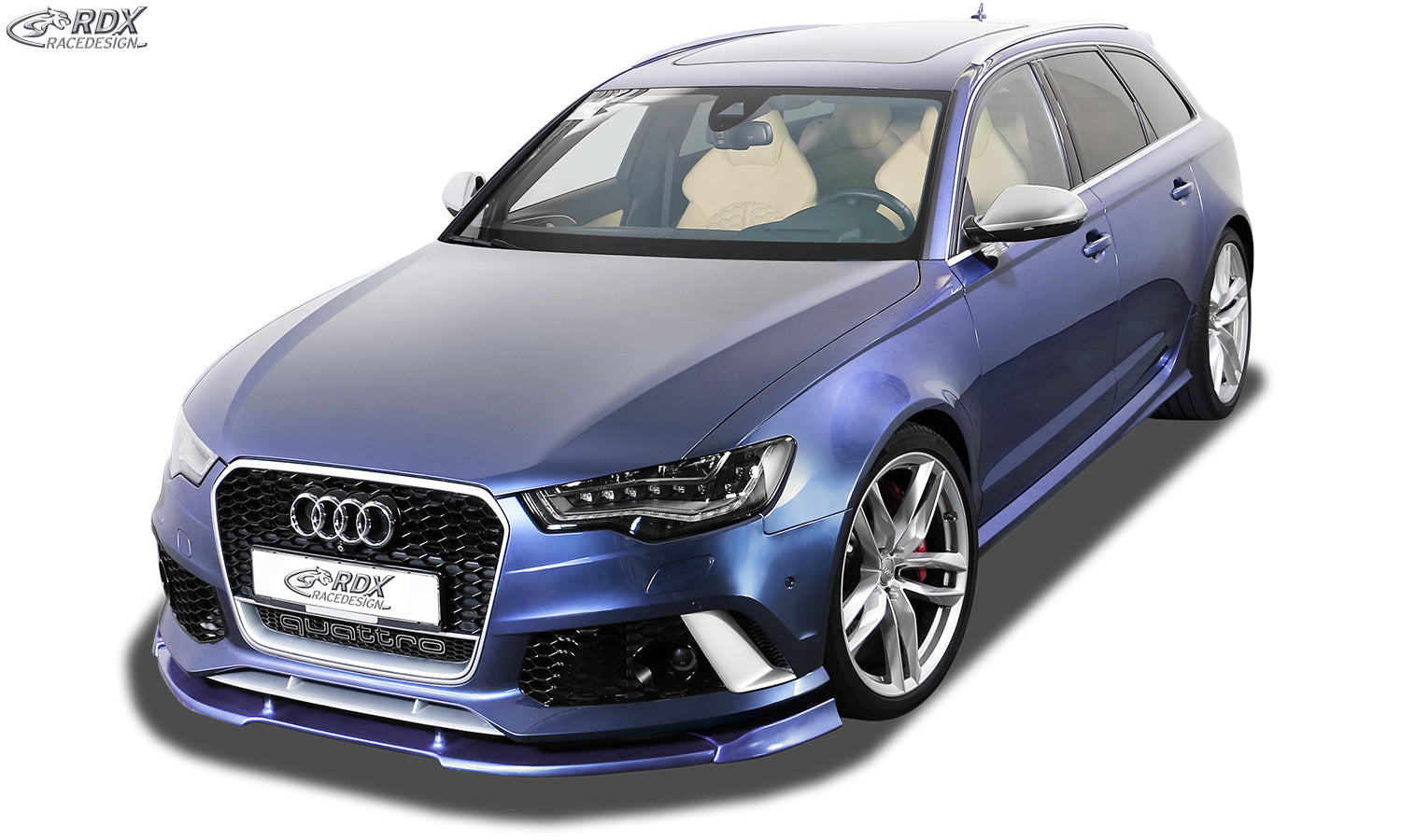 RDX Frontspoilerlippe VARIO-X für AUDI RS6 4G C7 Frontlippe Front Ansatz Vorne Spoilerlippe