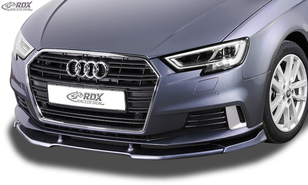 RDX Frontspoilerlippe VARIO-X für AUDI A3 8V, 8VA Sportback, 8VS Limousine (Facelift 2016+) Frontlippe Front Ansatz Vorne Spoilerlippe