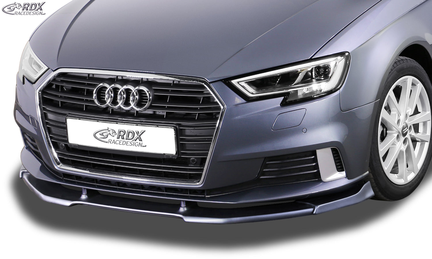 RDX Frontspoilerlippe VARIO-X für AUDI A3 8V, 8VA Sportback, 8VS Limousine (Facelift 2016+) Frontlippe Front Ansatz Vorne Spoilerlippe