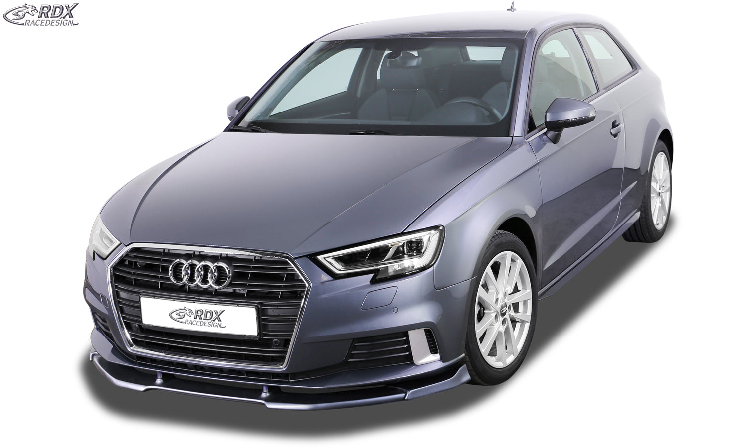 RDX Frontspoilerlippe VARIO-X für AUDI A3 8V, 8VA Sportback, 8VS Limousine (Facelift 2016+) Frontlippe Front Ansatz Vorne Spoilerlippe