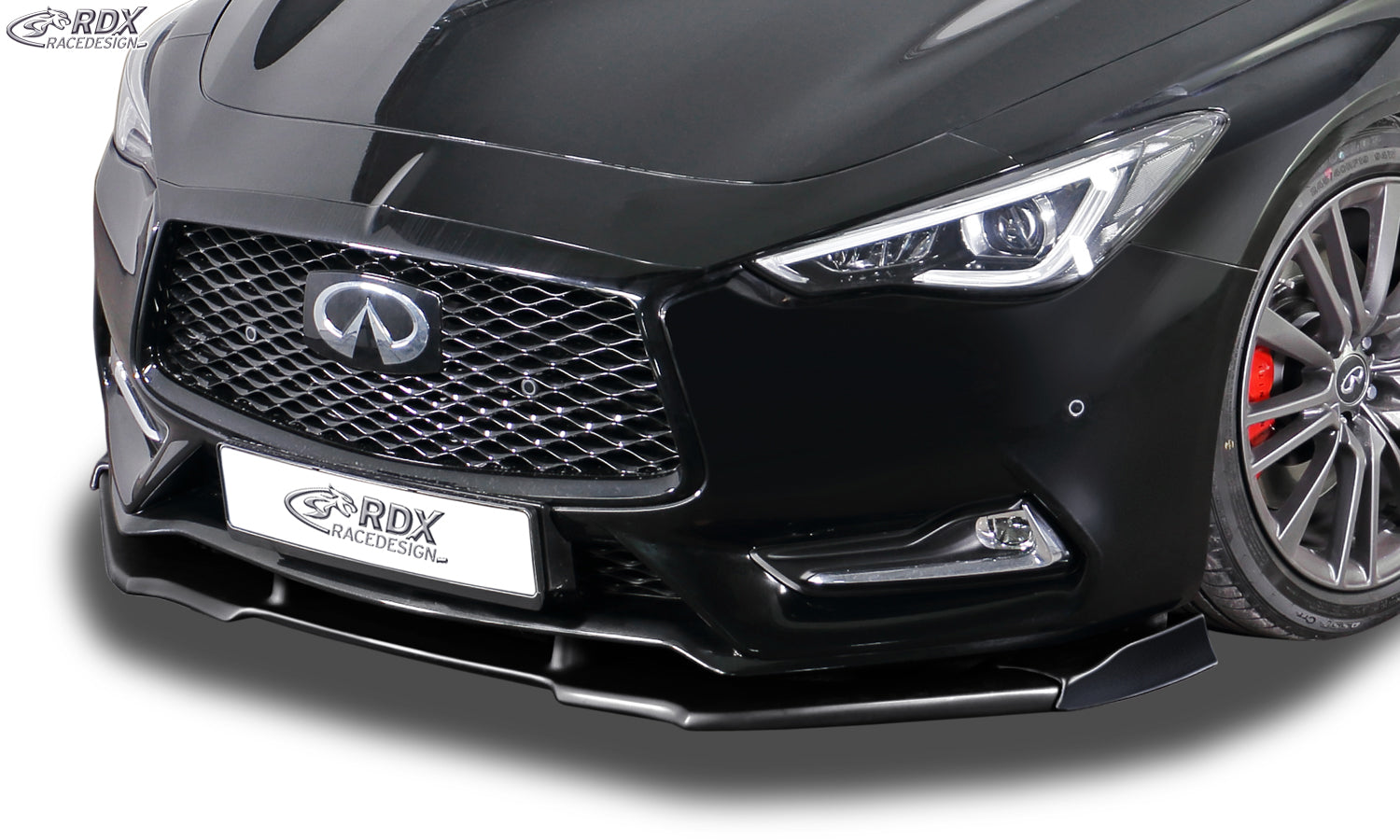 RDX Frontspoilerlippe VARIO-X für INFINITI Q60 Frontlippe Front Ansatz Vorne Spoilerlippe