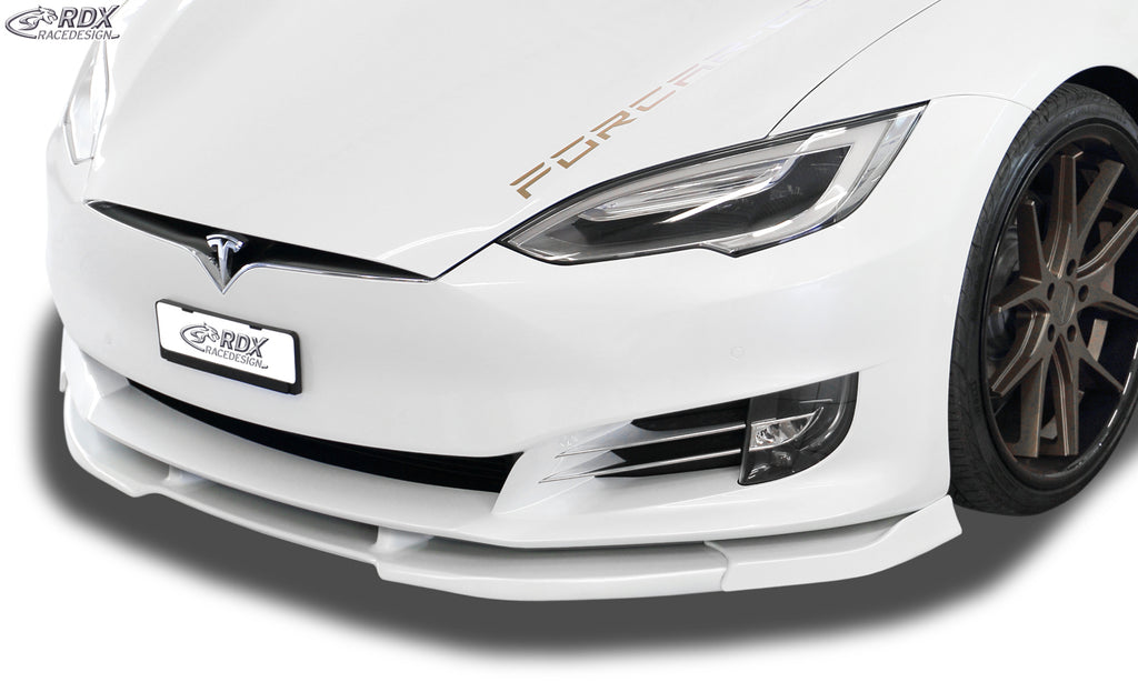 RDX Frontspoilerlippe VARIO-X für TESLA Model S 2016+ Frontlippe Front Ansatz Vorne Spoilerlippe