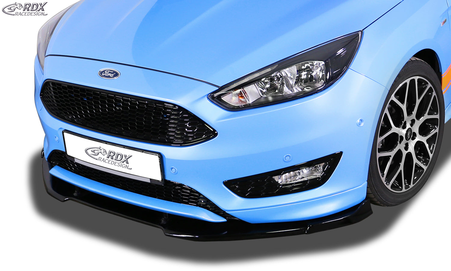 RDX Frontspoilerlippe VARIO-X für FORD Focus 3 ST-Line Facelift (2015+) Frontlippe Front Ansatz Vorne Spoilerlippe