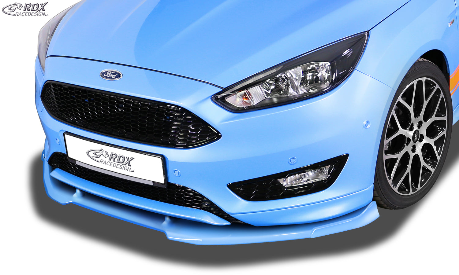 RDX Frontspoilerlippe VARIO-X für FORD Focus 3 ST-Line Facelift (2015+) Frontlippe Front Ansatz Vorne Spoilerlippe